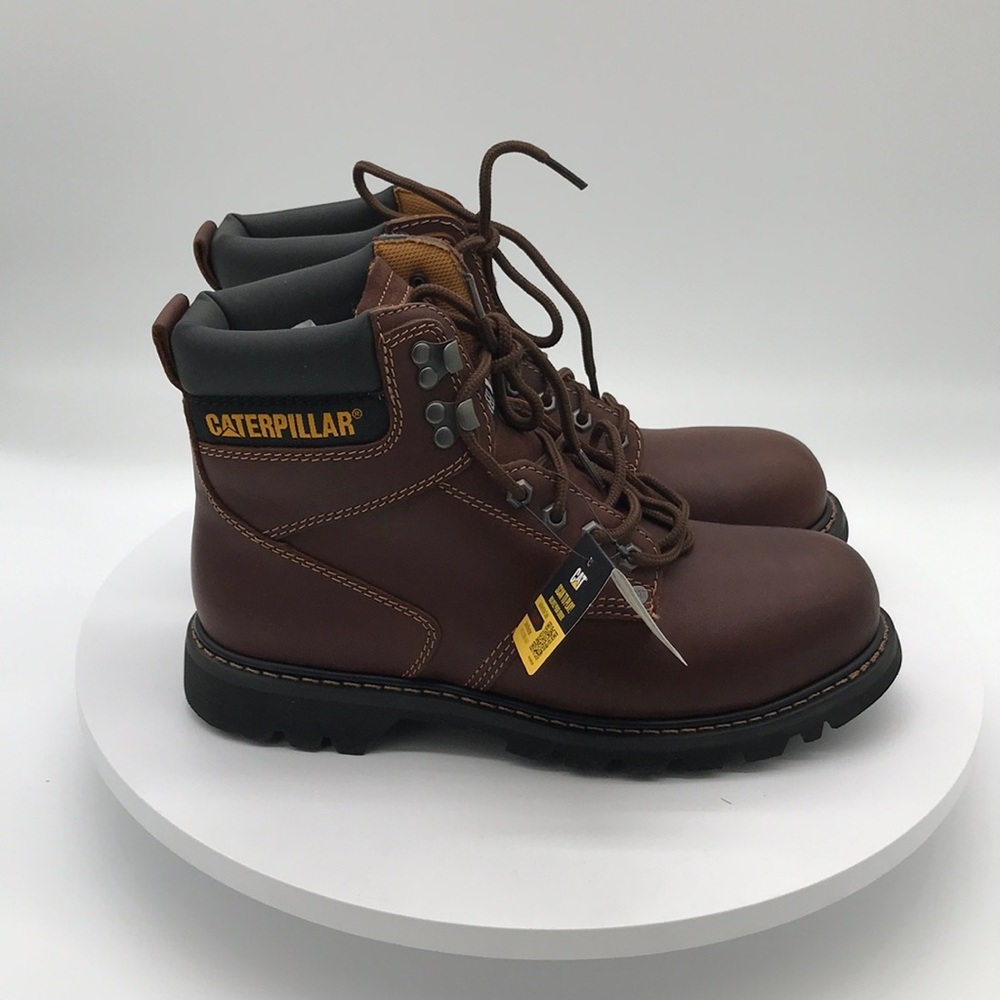 Caterpillar Mens  Brown Leather Boots size 9 US